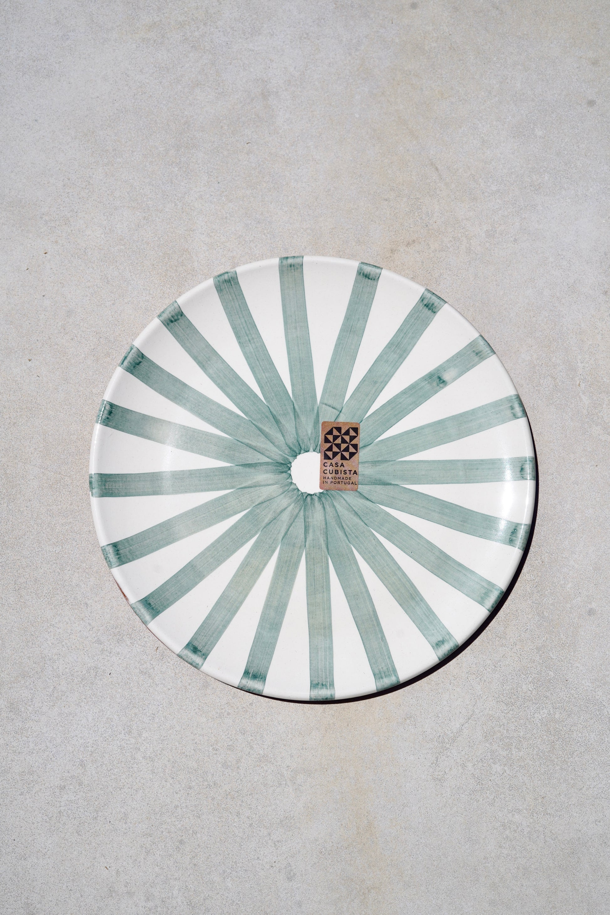 ~ Handmade ceramic plate in “sage”