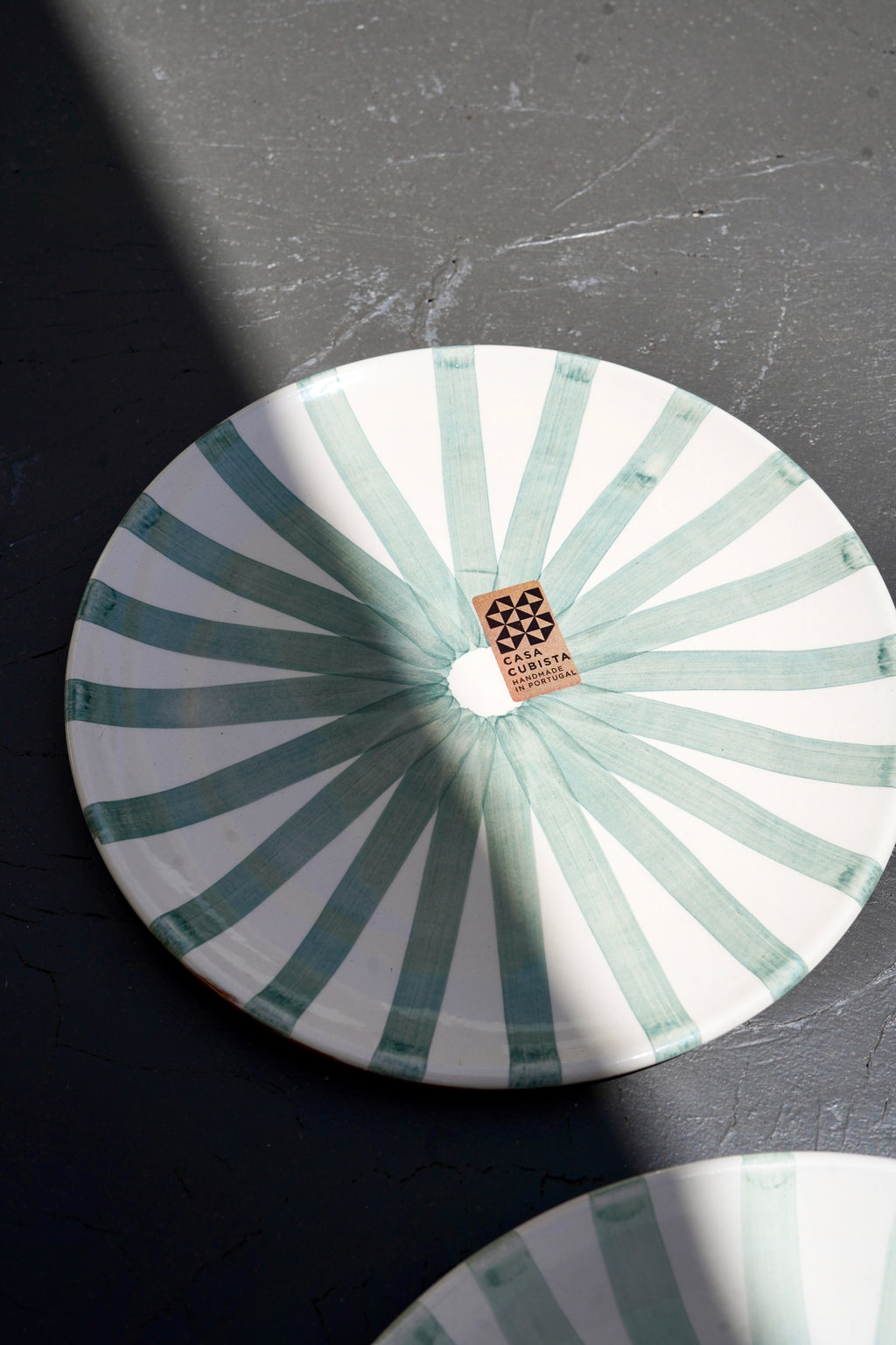 ~ Handmade ceramic plate in “sage”